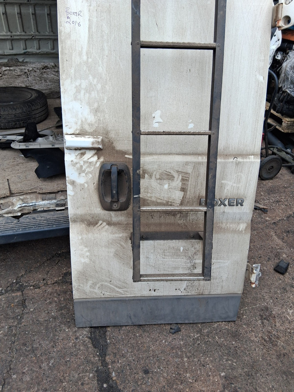 2016 PEUGEOT BOXER MK3 OSR DRIVER SIDE REAR RIGHT COMPLETE DOOR WHITE