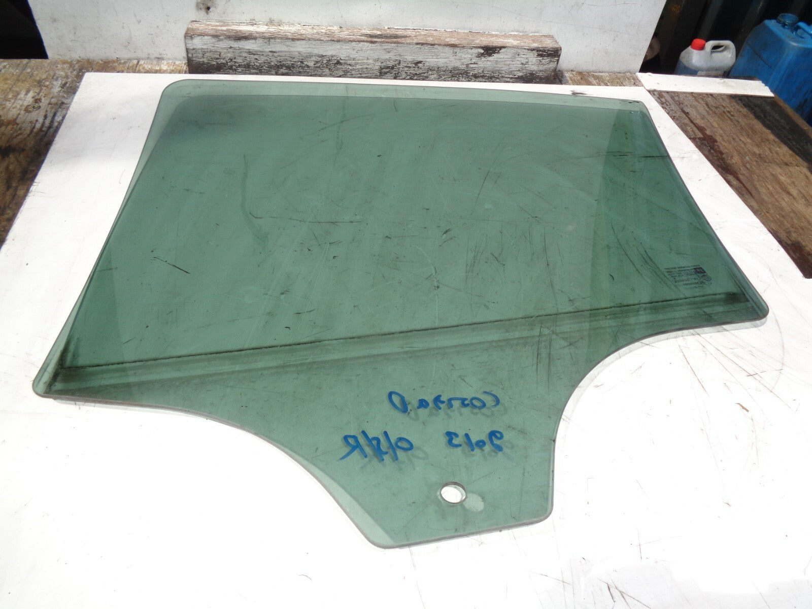 VAUXHALL CORSA D 2013 1.3 CDTI DIESEL OFF SIDE REAR WINDOW GLASS
