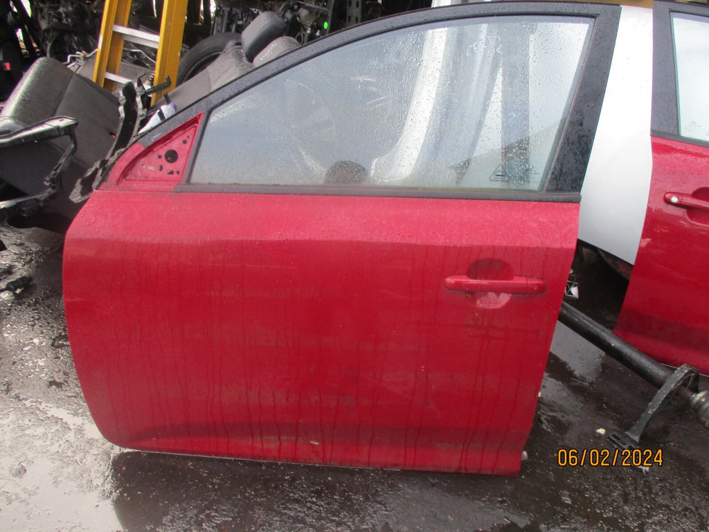 KIA CEED MK1 2008 NSF PASSENGER SIDE FRONT COMPLETE DOOR RED