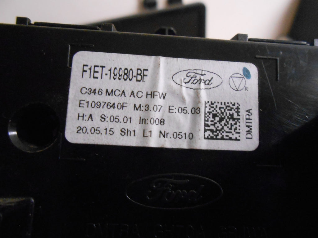 FORD FOCUS MK3 2015 HEATER AC AIR CON CLIMATE CONTROL PANEL F1ET19980BF