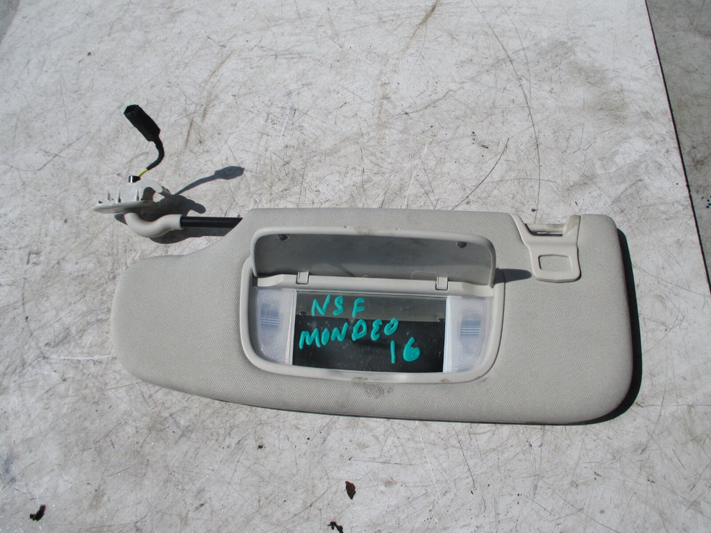 FORD MONDEO MK5 2016 NSF PASSENGER FRONT SUN SHADE VISOR MIRROR LIGHT GREY