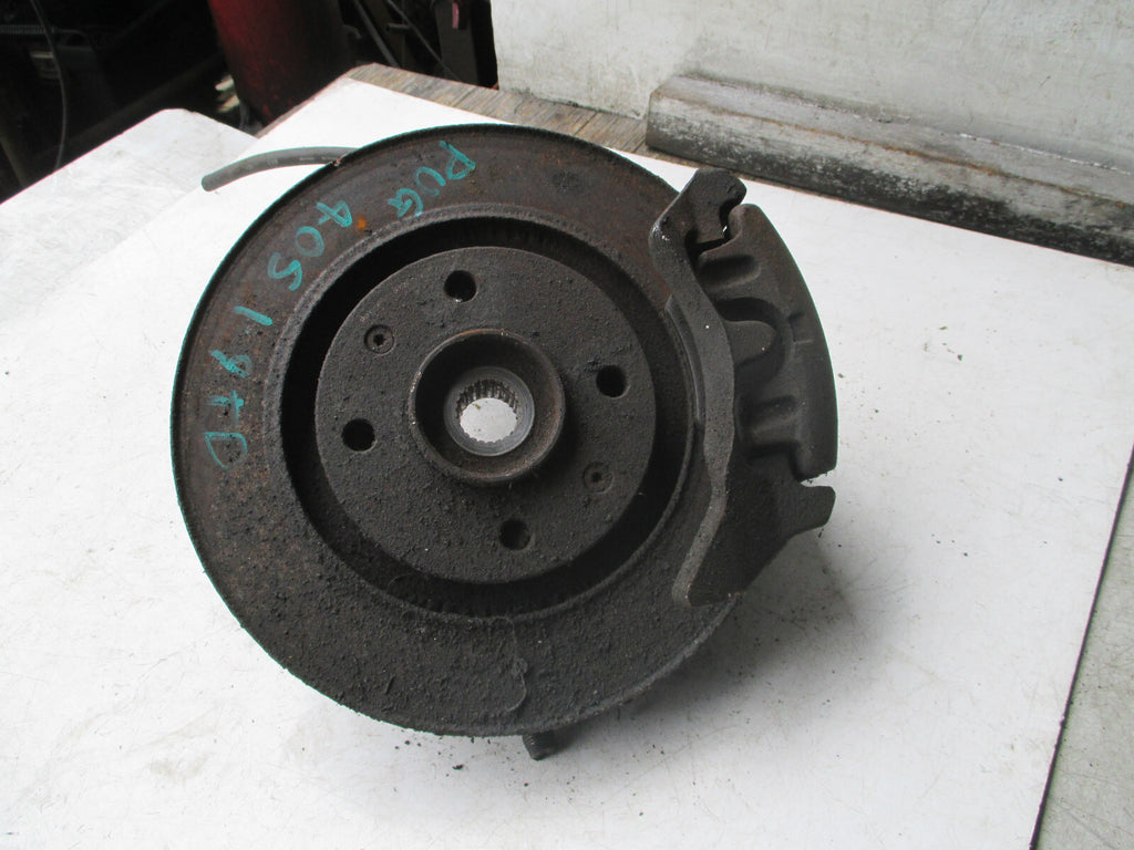 PEUGEOT 405 1997 1.9 TDI OSF DRIVER SIDE FRONT BRAKE CALIPER HUB SHOCK SPRING