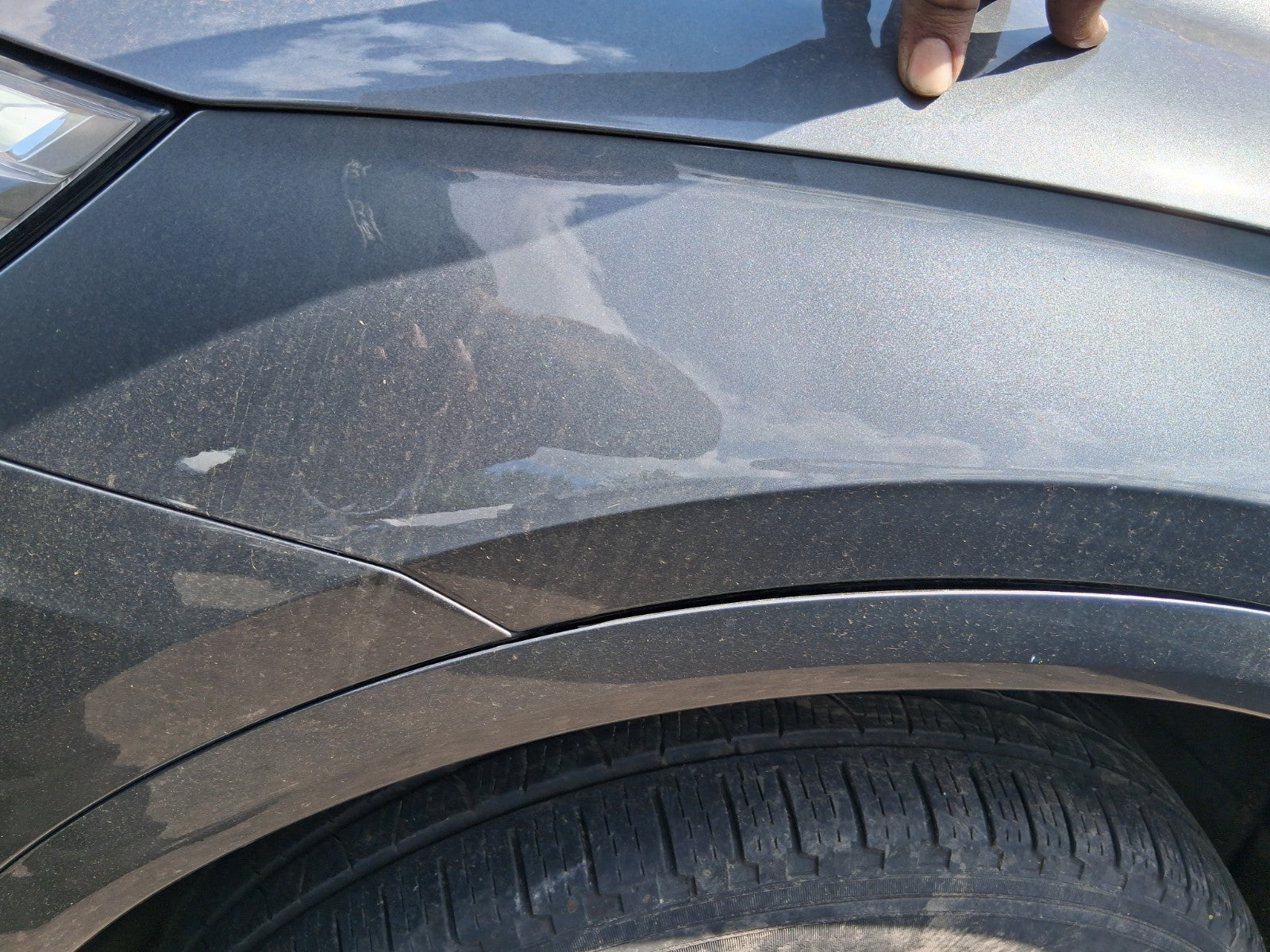 2019 AUDI Q5 FY NSF PASSENGER SIDE WING PANEL MONSOON GREY METALLIC LX7R