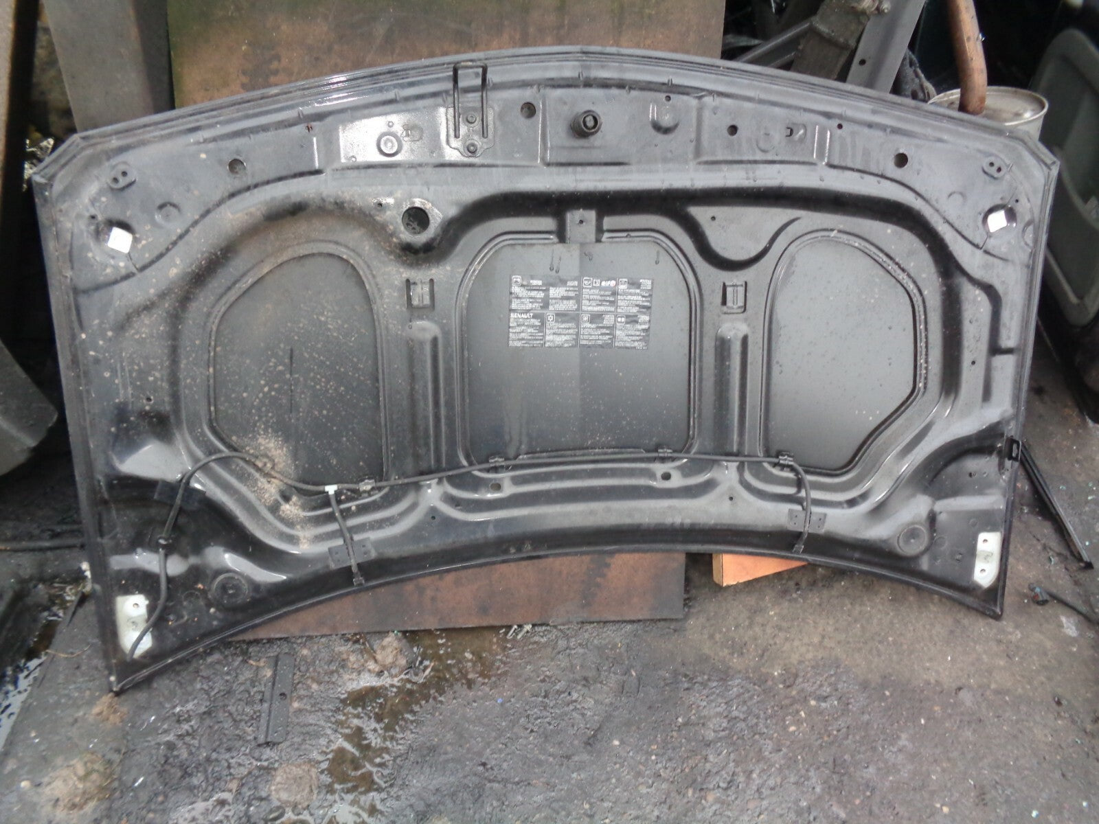 RENAULT MEGANE MK2 2008 FRONT COMPLETE BONNET HOOD  BLACK