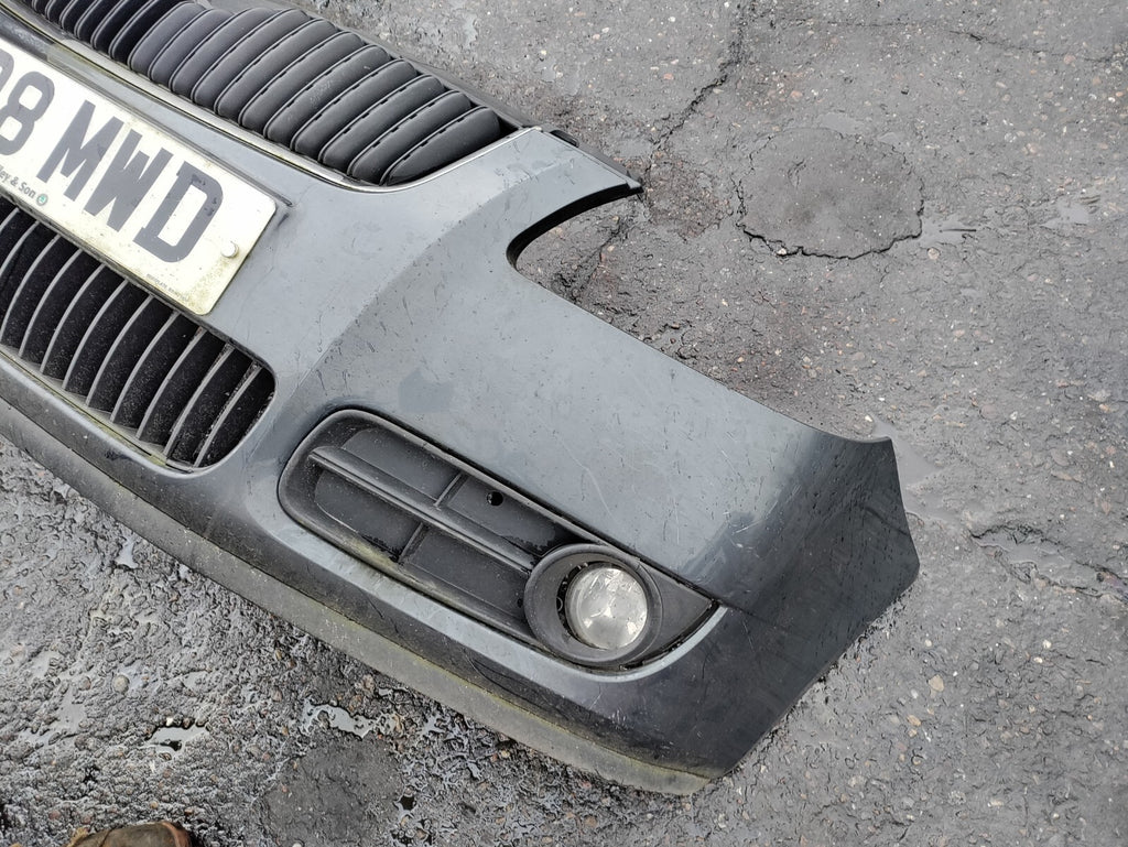 2009 SKODA FABIA MK2 FRONT COMPLETE BUMPER GREY