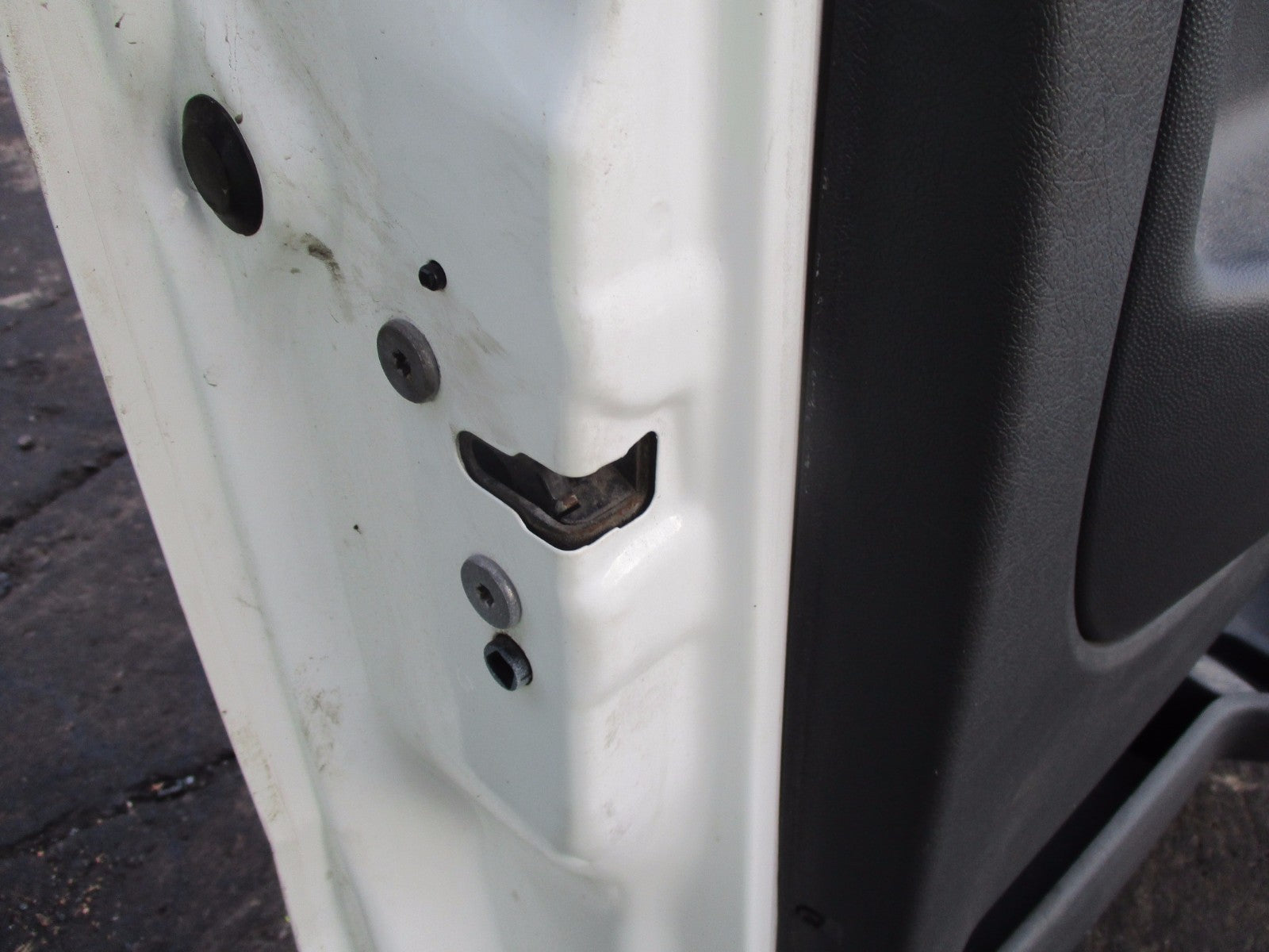 FIAT SCUDO 270 2014 NSF PASSENGER SIDE FRONT DOOR GLASS HANDLE CARD REG WHITE