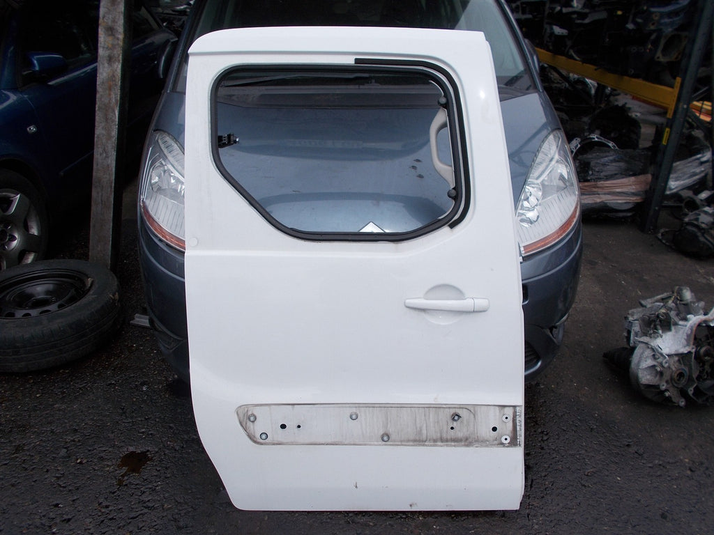 2013 PEUGEOT PARTNER MK2 OS DRIVER SIDE SIDE LOADING DOOR WHITE EWPA
