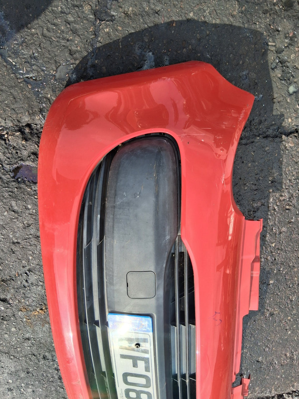 2008 CITROEN C1 MK1 3 DOOR FRONT COMPLETE BUMPER RED