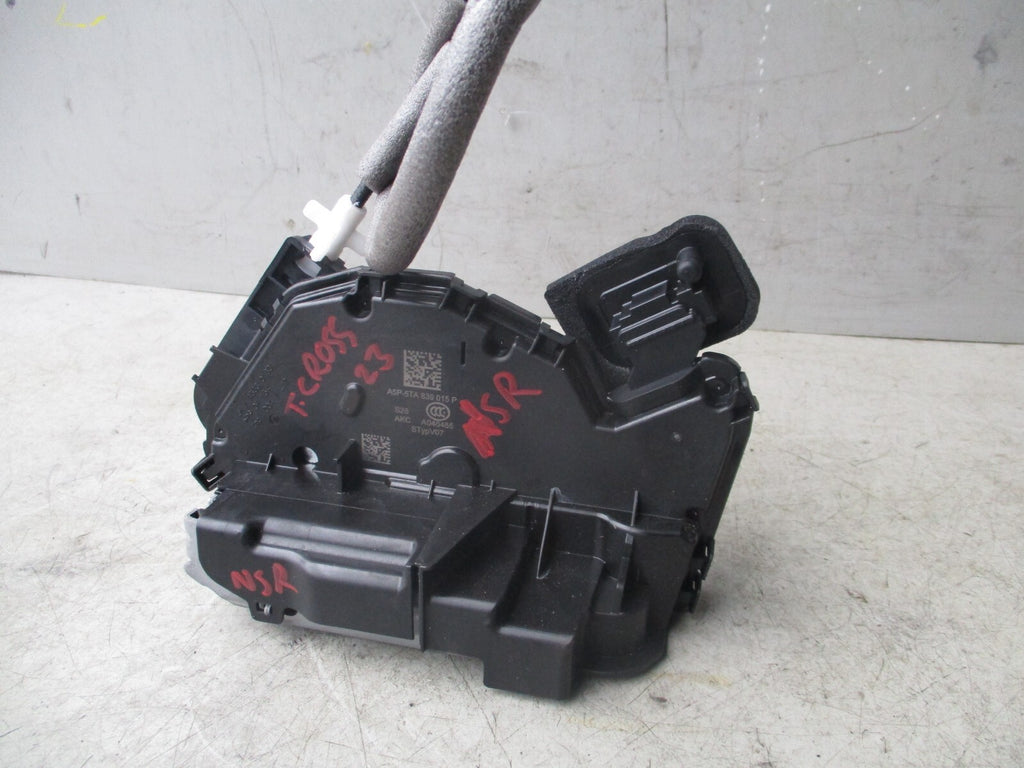 2023 VW VOLKSWAGEN T CROSS NSR PASSENGER SIDE REAR DOOR LOCK MECH 5TA839015P