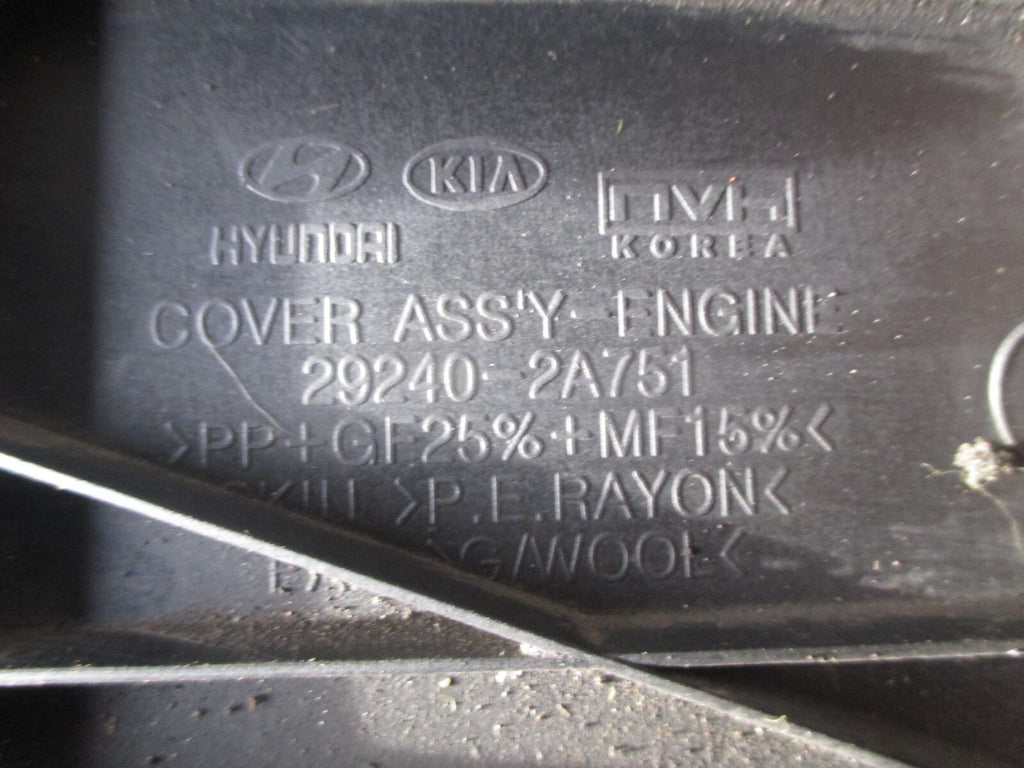 2012 HYUNDAI IX35 CRDI DIESEL TOP ENGINE COVER 292402A751