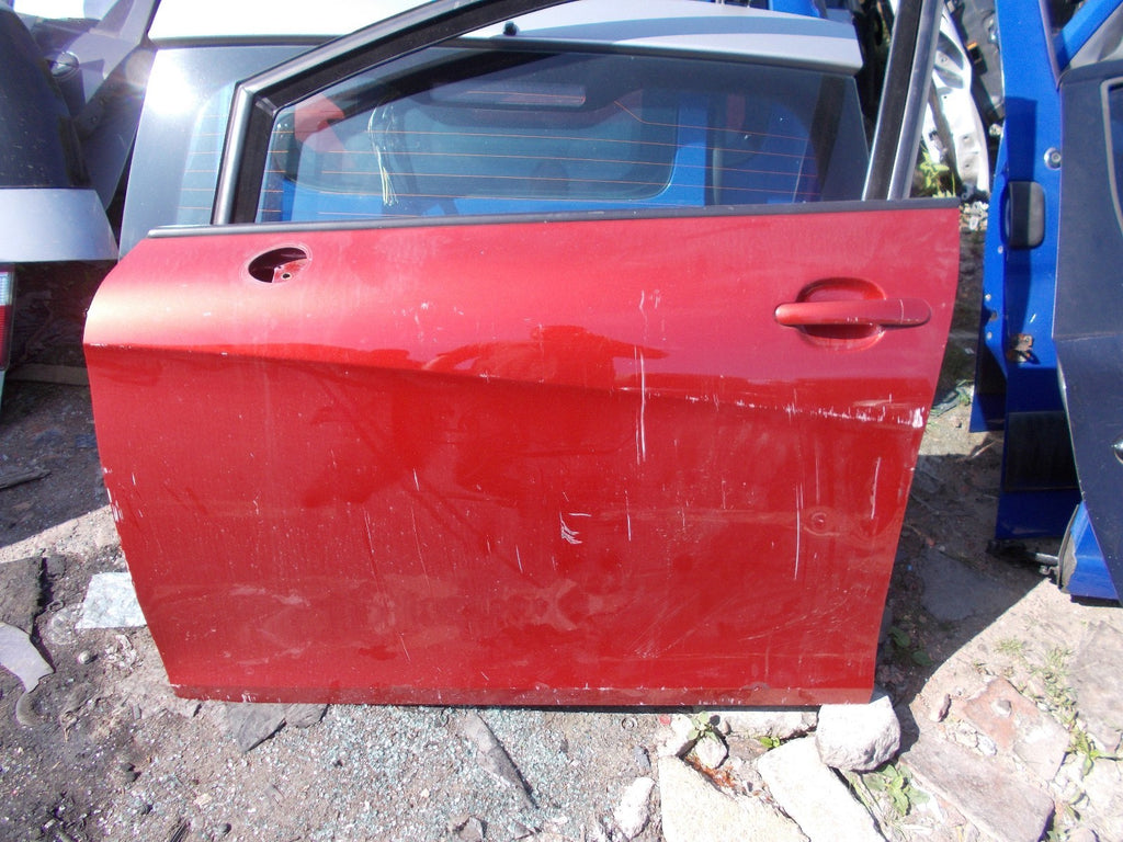 SEAT LEON MK2 1P NSF PASSENGER SIDE FRONT DOOR RUBY RED PEARL LS3X