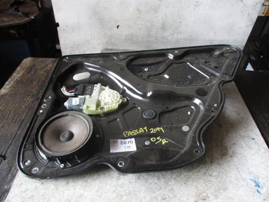 VW VOLKSWAGEN PASSAT B7 2014 ESTATE OSR DRIVER REAR WINDOW MOTOR REGULATOR