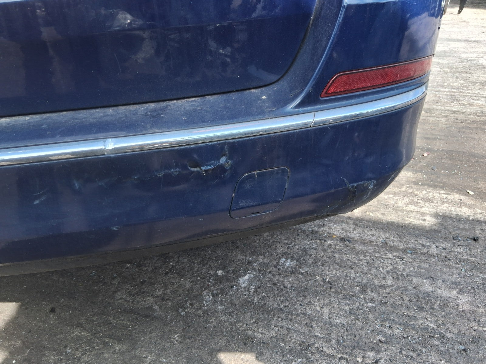 2013 VAUXHALL ASTRA J ESTATE REAR COMPLETE BUMPER BLUE