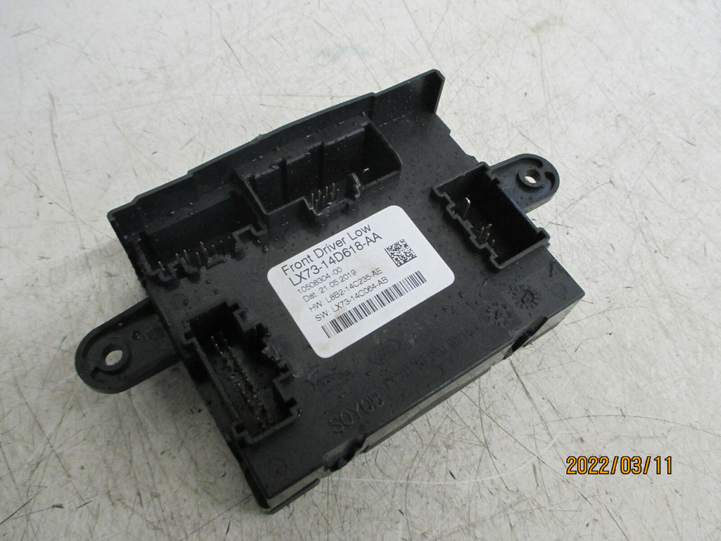 2019 JAGUAR XE OSF DRIVER SIDE FRONT DOOR CONTROL MODULE lx7314d618aa