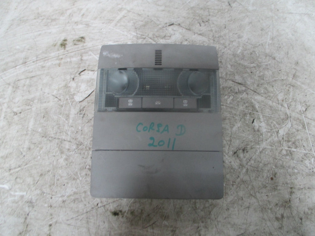 VAUXHALL CORSA D 2011 FRONT INTERIOR ROOF READING LIGHT 13166476