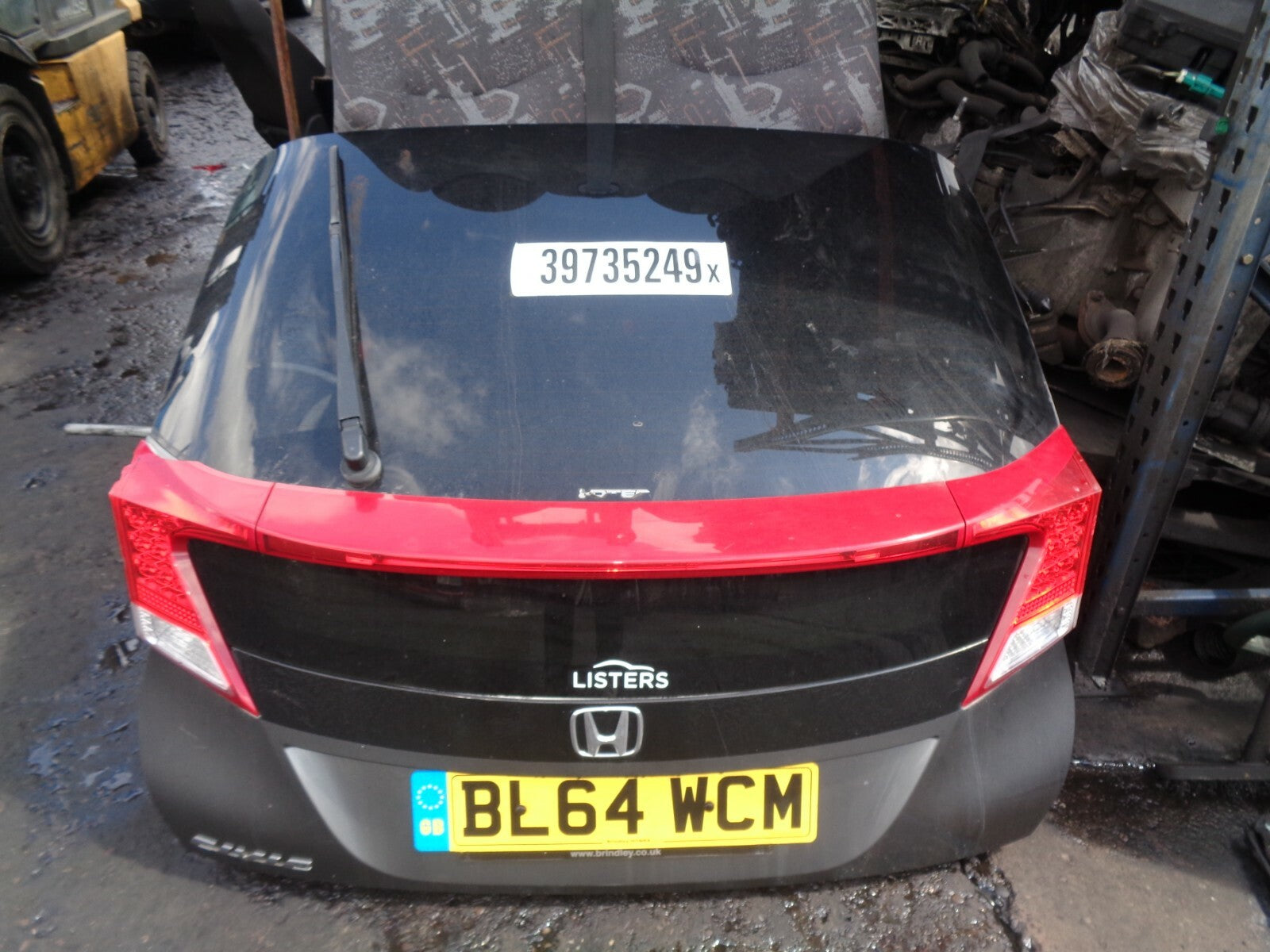 2015 HONDA CIVIC MK9 COMPLETE TAILGATE BOOTLID REAR BLACK