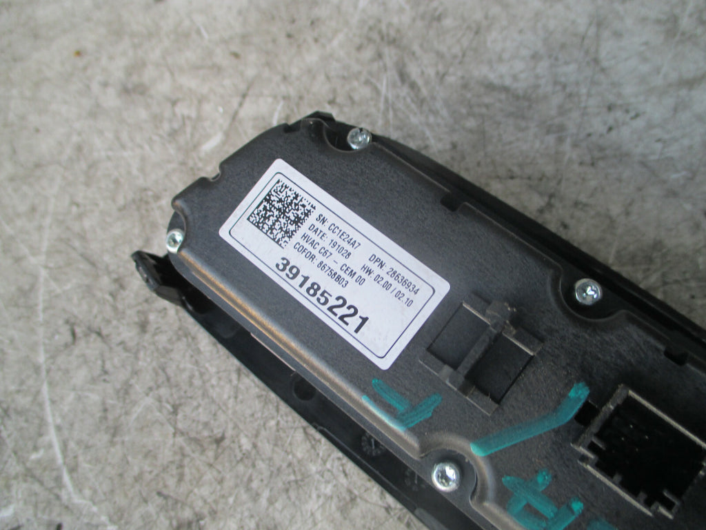 VAUXHALL CORSA F 2020 HEATER AC CLIMATE CONTROL SWITCH 39185221
