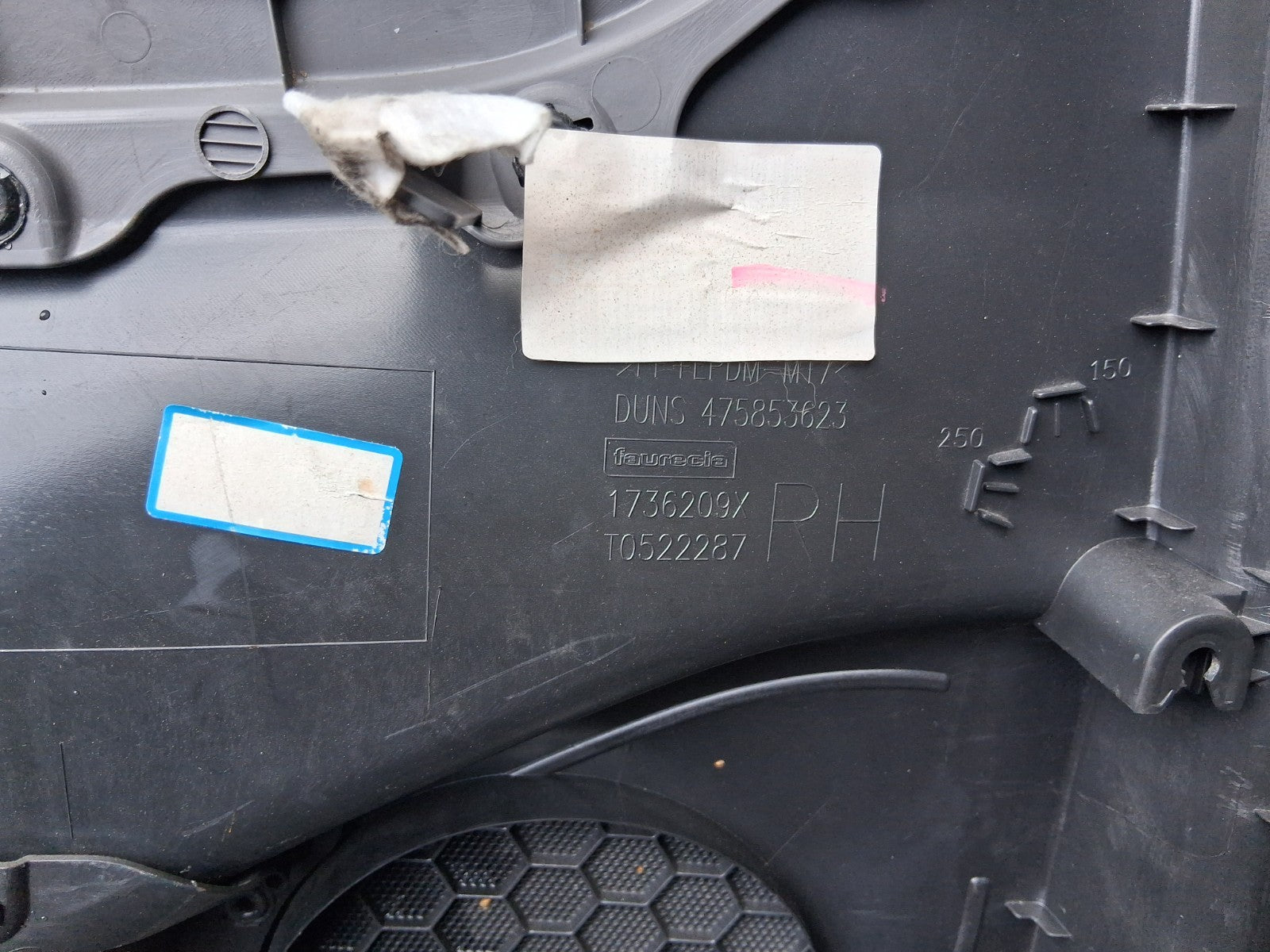 2018 VAUXHALL CROSSLAND OSR DRIVER SIDE REAR INNER DOOR CARD 1736209X