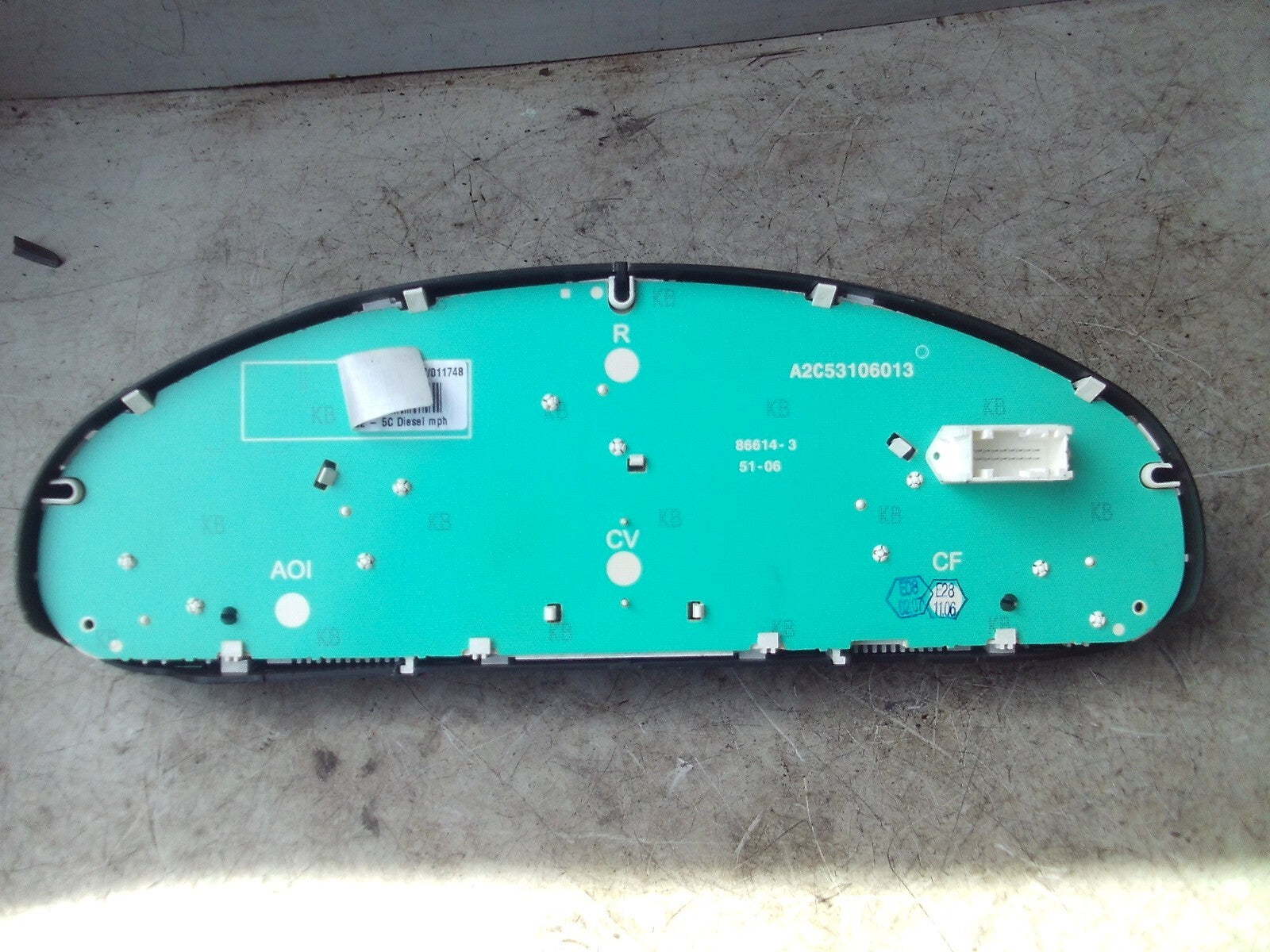 2007 PEUGEOT 407  SPEEDOMETER INSTRUMENT CLUSTER A2C53106013