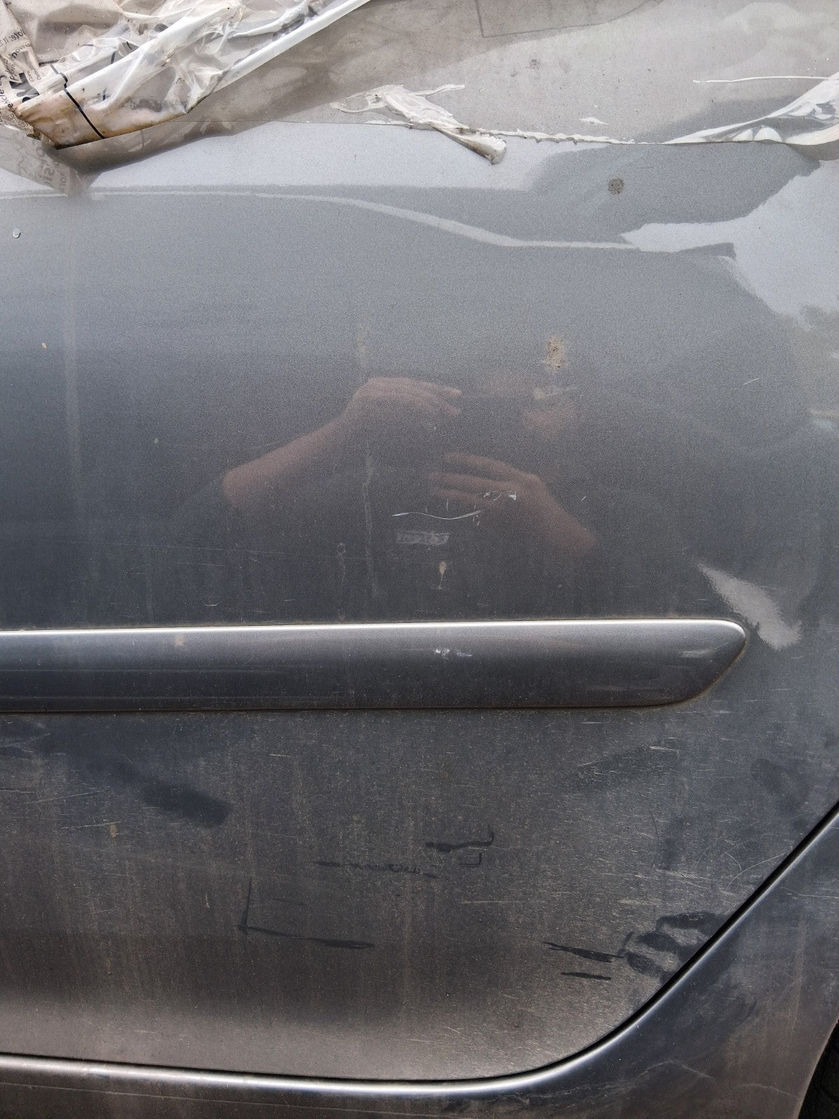 2007 VW VOLKSWAGEN GOLF MK5 NSR PASSENGER SIDE REAR LEFT COMPLETE DOOR GREY