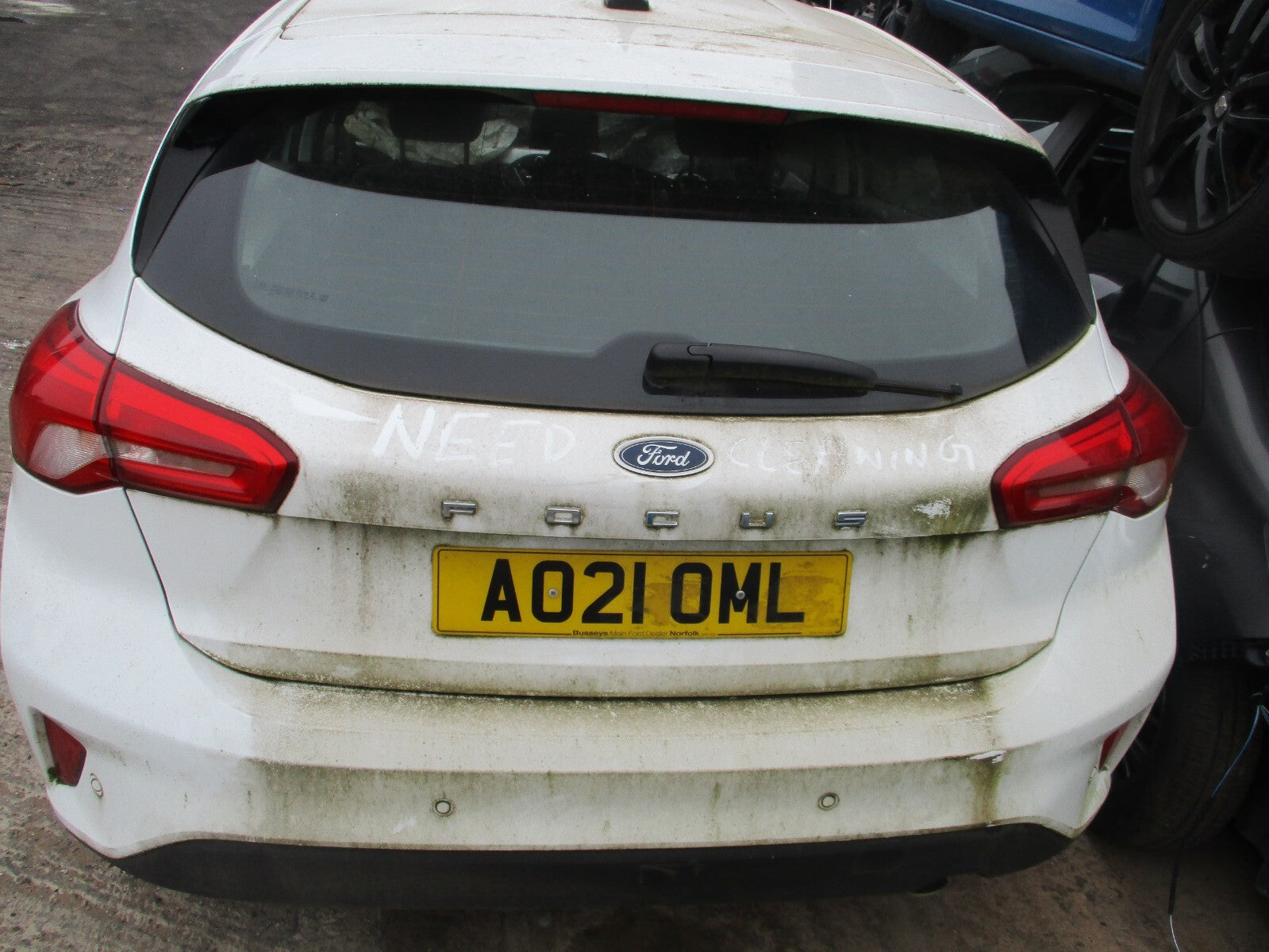 FORD FOCUS MK4 2021 BARE TAILGATE BOOTLID FROZEN WHITE 5J