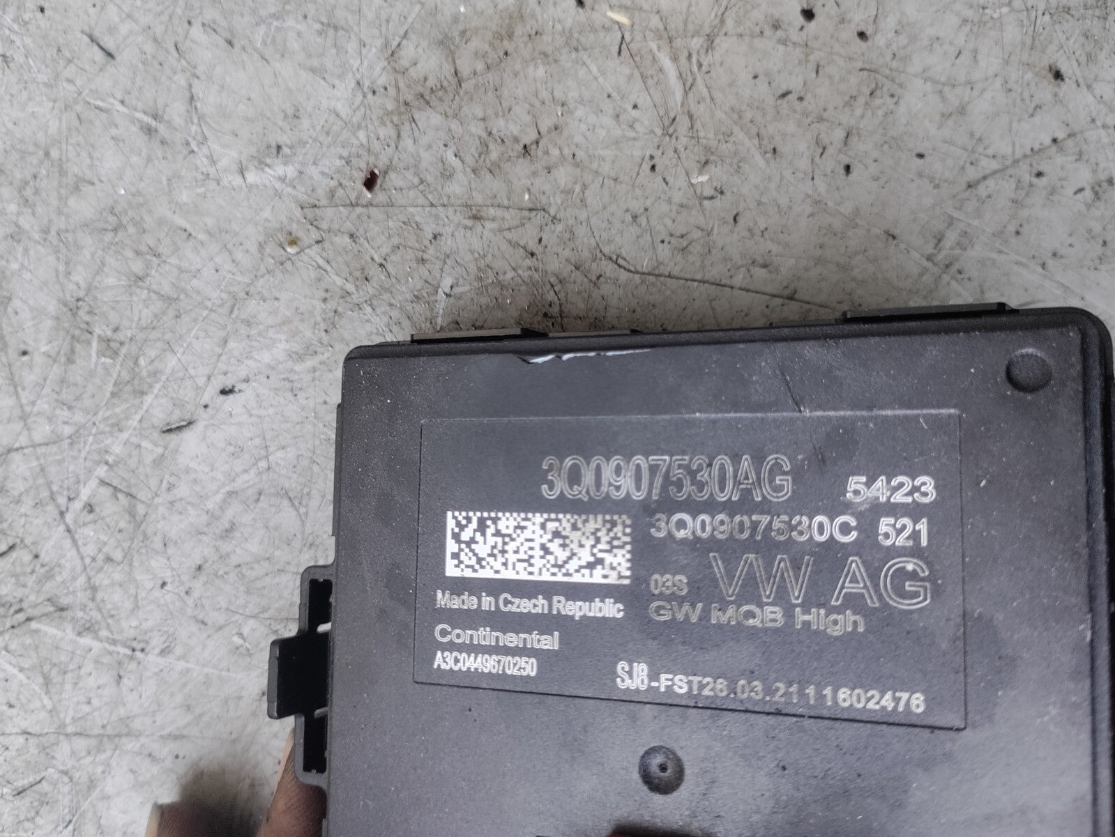 2022 VW VOLKSWAGEN CRAFTER MK2 GATEWAY CONTROL MODULE UNIT 3Q09078530AG