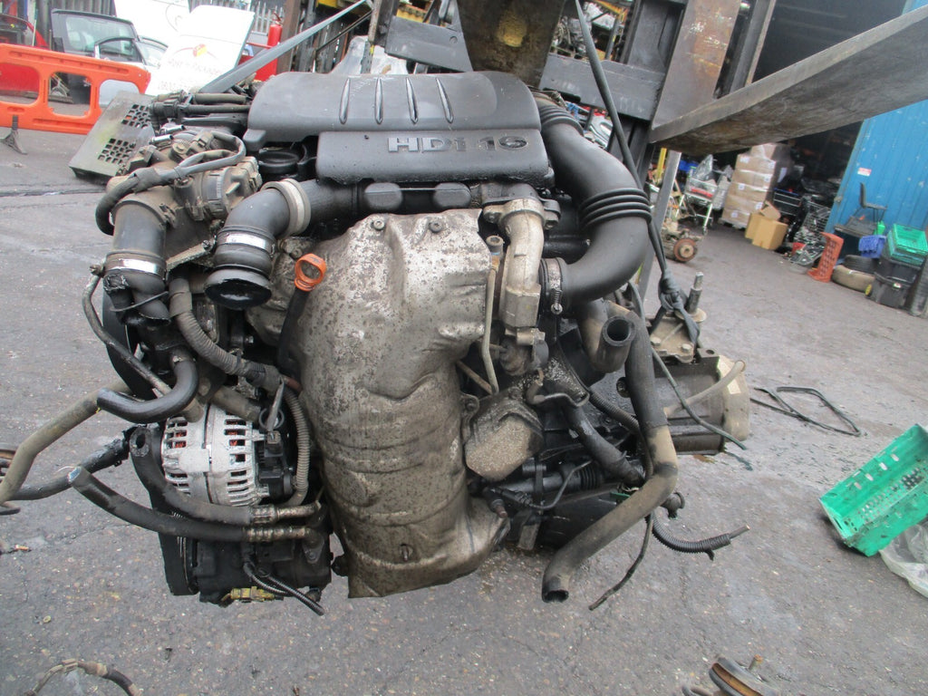 2009 PEUGEOT PARTNER MK2 1.6 HDI DIESEL BARE ENGINE PUMPS INJECTORS 9HX DV6ATED4