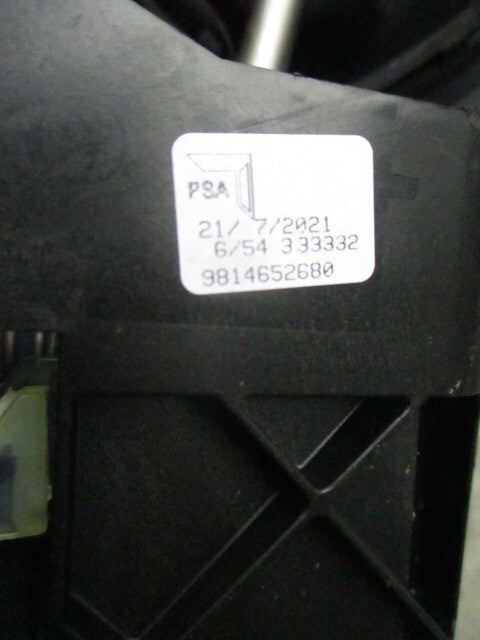 2021 CITROEN BERLINGO 5 SPEED GEAR BOX & SURROUND TRIM 9814652680