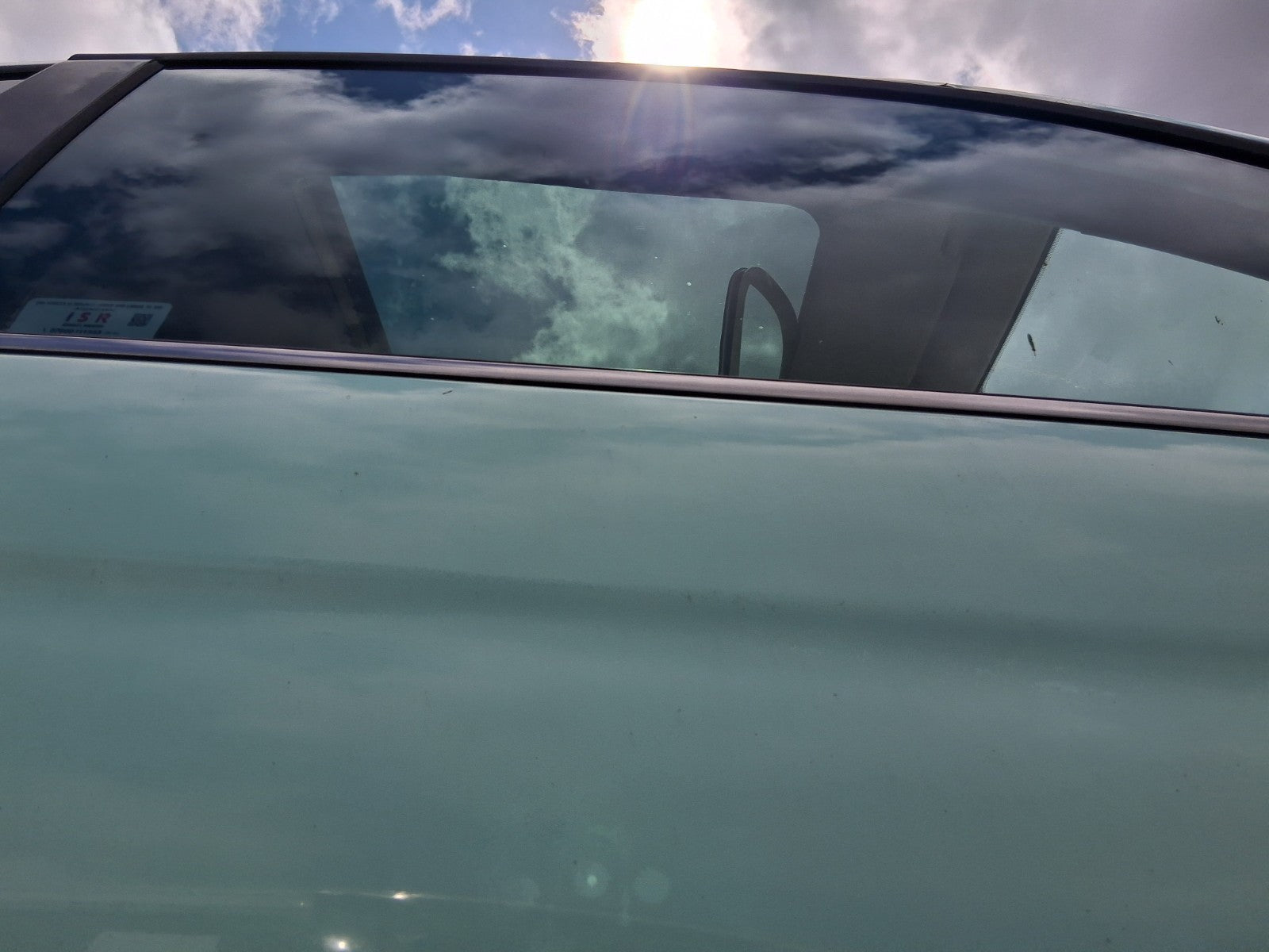 2015 FIAT 500 LOUNGE MK1 3 DOOR OSF COMPLETE FRONT DOOR OCEAN GREEN C175