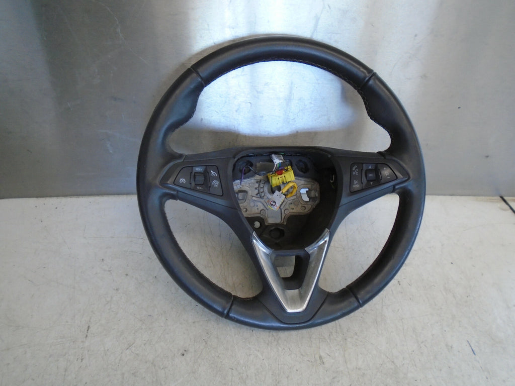 VAUXHALL ASTRA K MK7 2019 MULTIFUNCTION LEATHER STEERING WHEEL 39058749