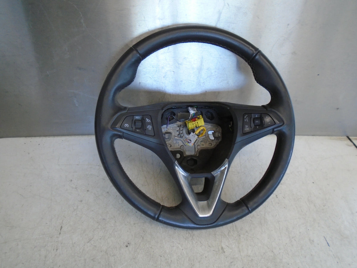 VAUXHALL ASTRA K MK7 2019 MULTIFUNCTION LEATHER STEERING WHEEL 39058749