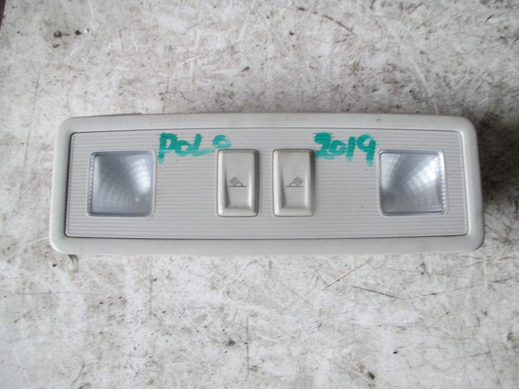 VOLKSWAGEN POLO 2019 MK6 INTERIOR REAR ROOF READING LIGHT 2GA947290