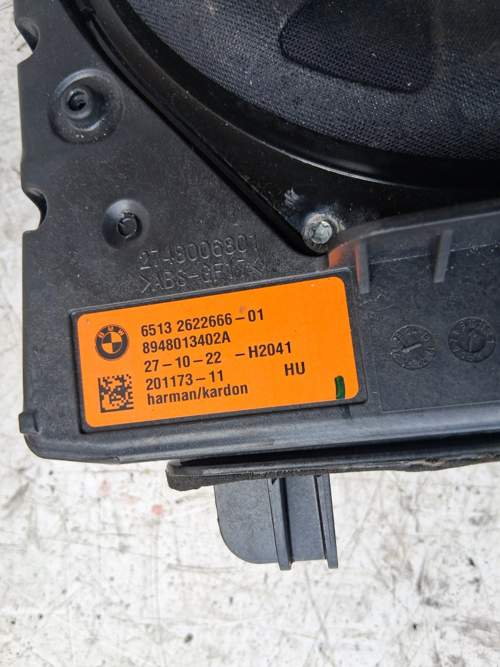 2023 BMW 2 SERIES F44 COUPE M SPORT SUB WOOFER SPEAKER 8948013402A