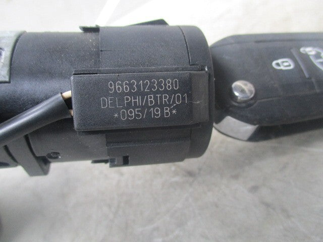 2019 PEUGEOT PARTNER STEERING COLUMN WITH KEY 9820460577