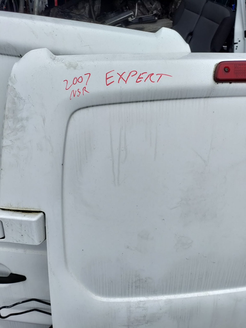 2007 PEUGEOT EXPERT MK2 NSR PASSENGER SIDE REAR COMPLETE DOOR WHITE