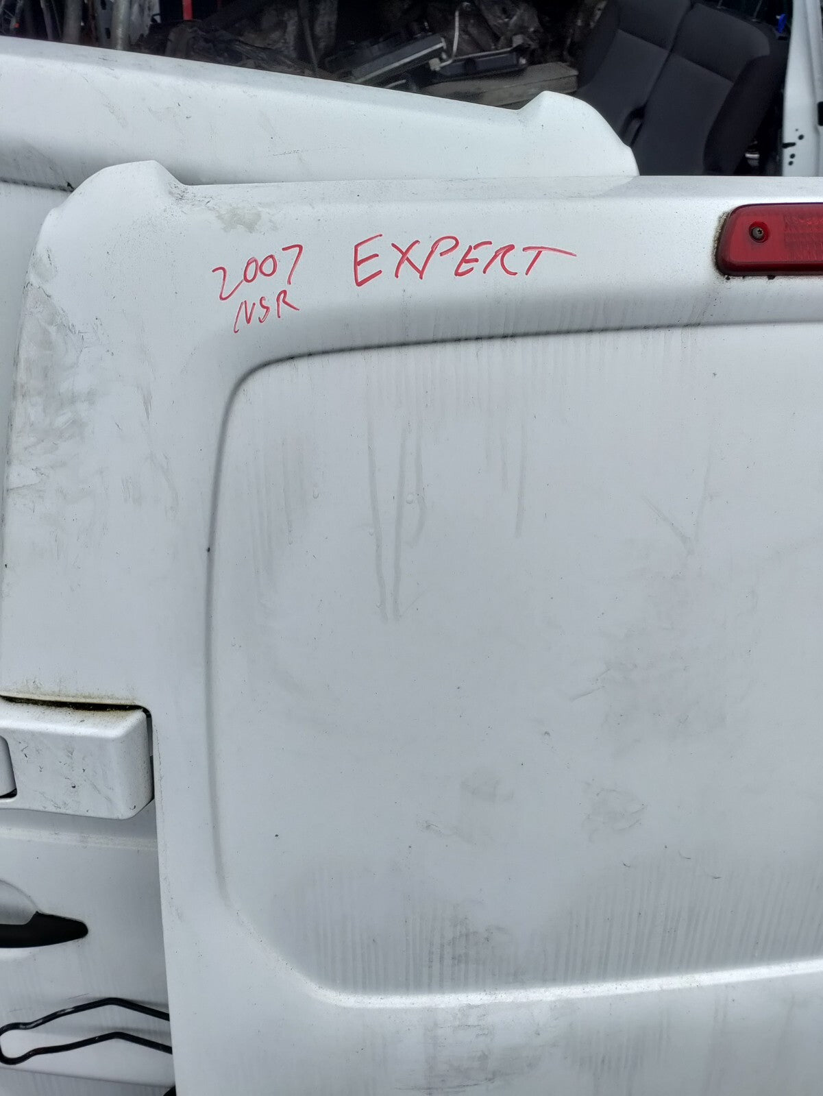 2007 PEUGEOT EXPERT MK2 NSR PASSENGER SIDE REAR COMPLETE DOOR WHITE