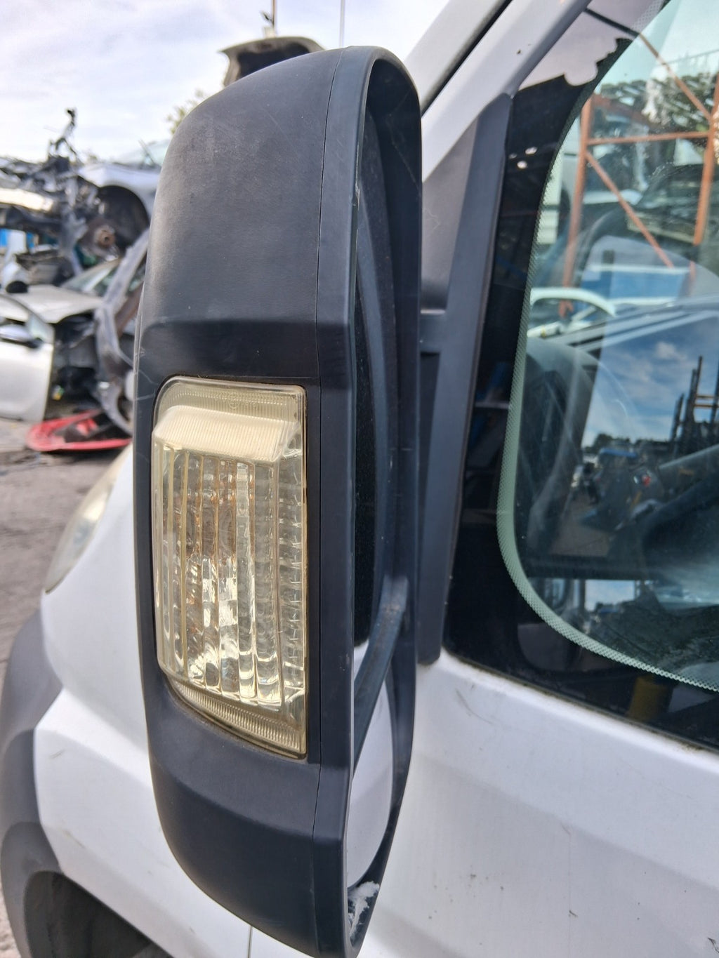 2014 CITROEN RELAY MK3 NSF PASSENGER SIDE WING MIRROR BLACK