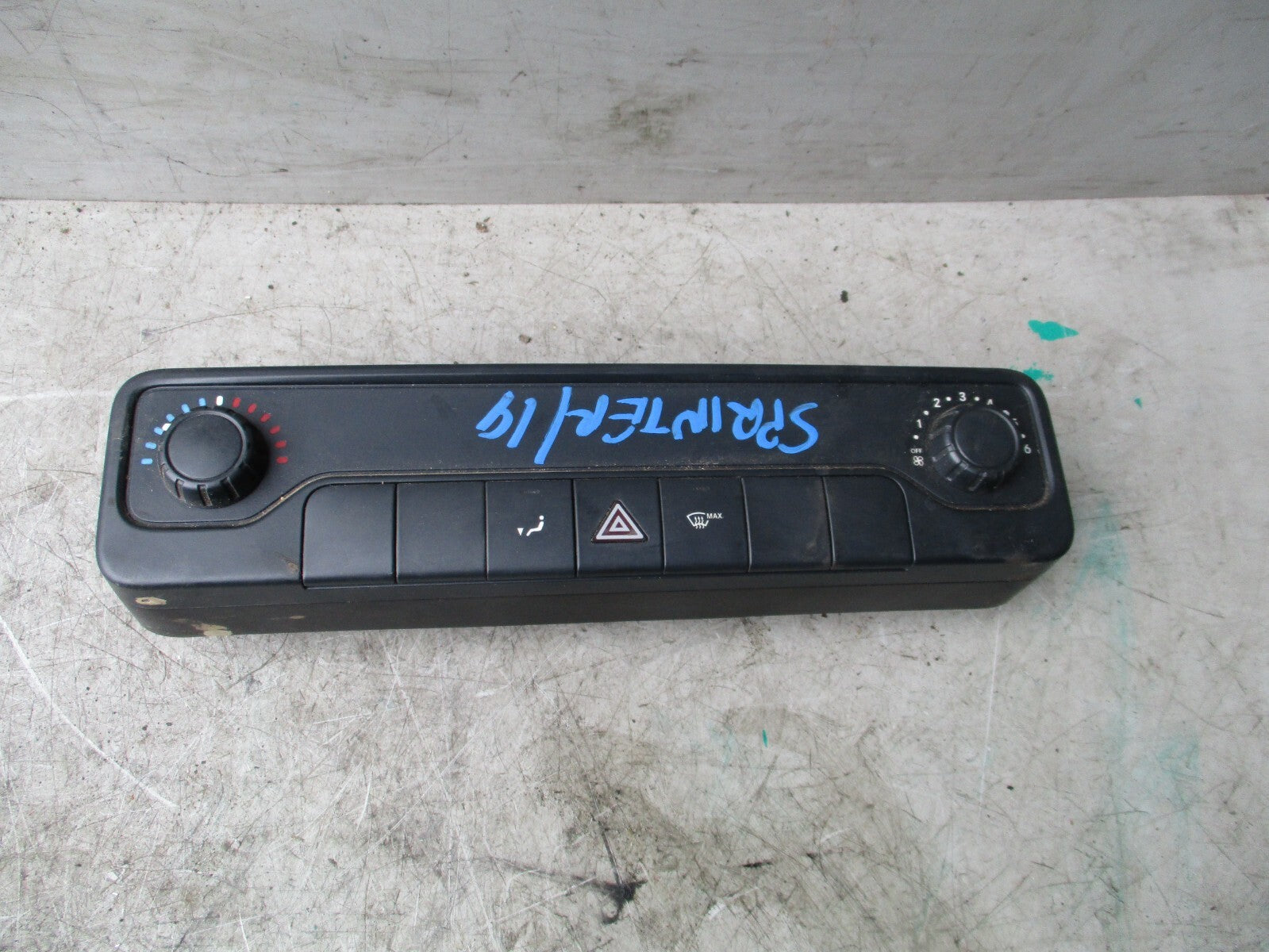 MERCEDES BENZ SPRINTER W907 2019 HEATER AC CLIMATE CONTROL SWITCH A9079054006