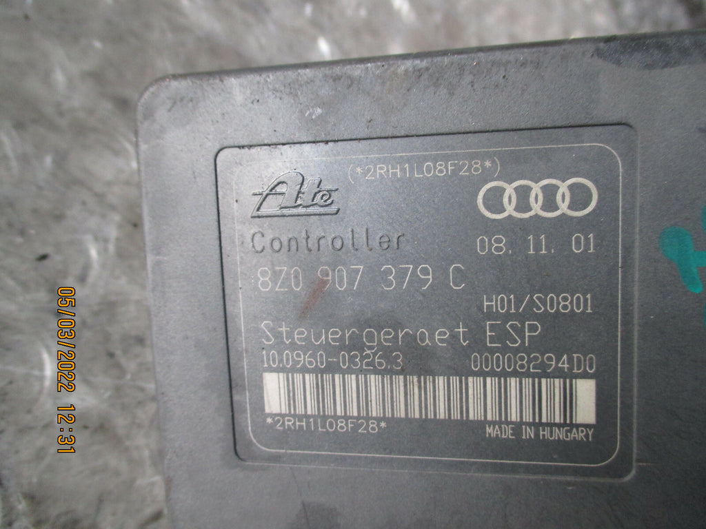 AUDI A2 2004 ABS PUMP 8Z0907379