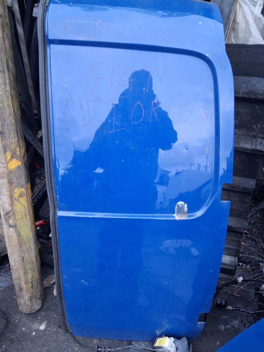 2016 FIAT FIORINO OSR DRIVER SIDE REAR RIGHT COMPLETE DOOR BLUE