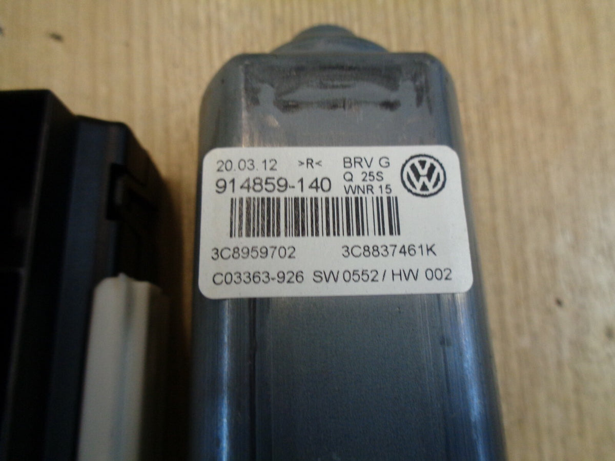 VW VOLKSWAGEN 2012 PASSAT CC FRONT PASSENGER SIDE WINDOW MOTOR 3C8959702