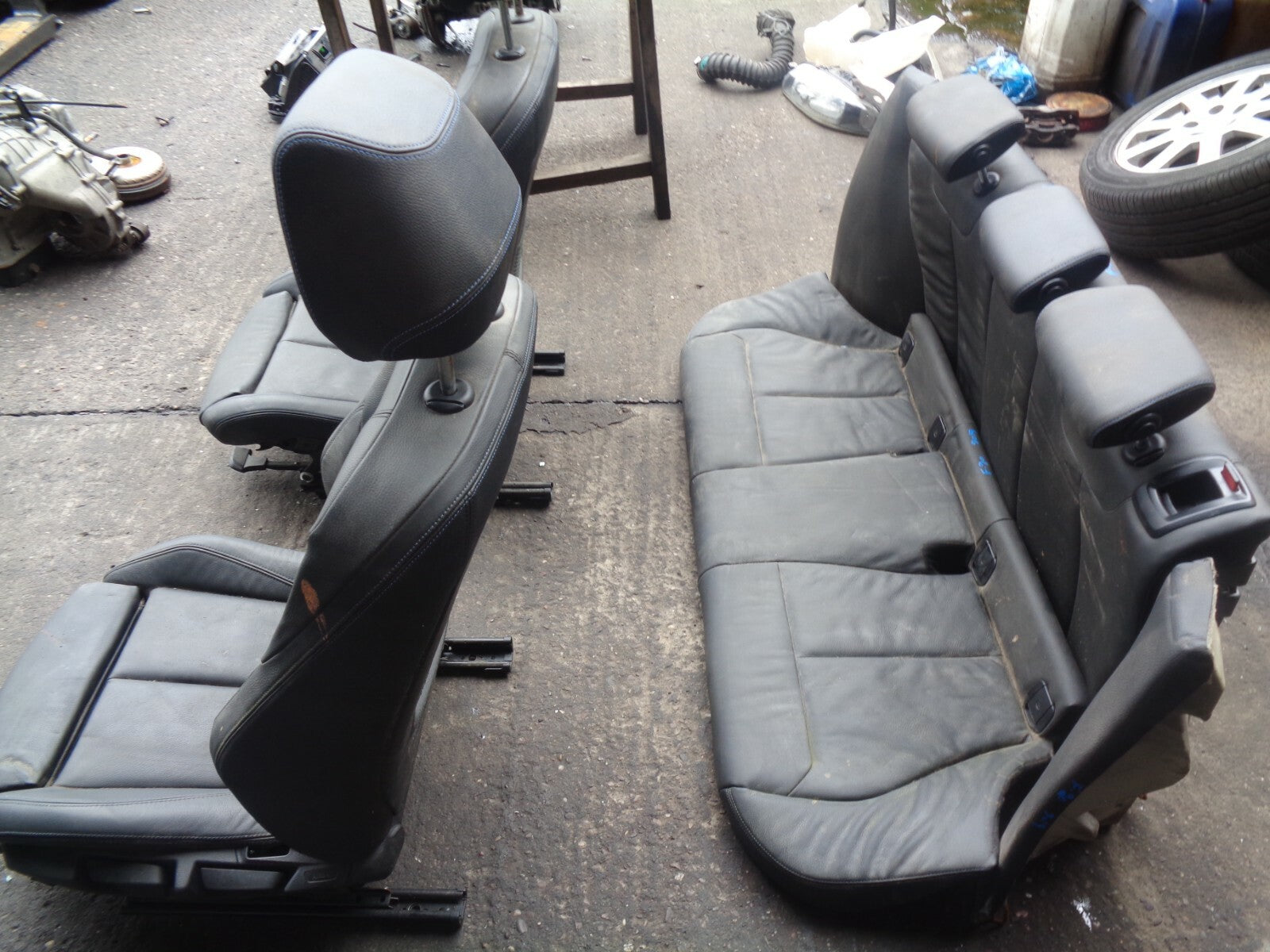 BMW 1 SERIES F20 2019 LCI FACELIFT COMPLETE LEATHER SEAT SET BLACK