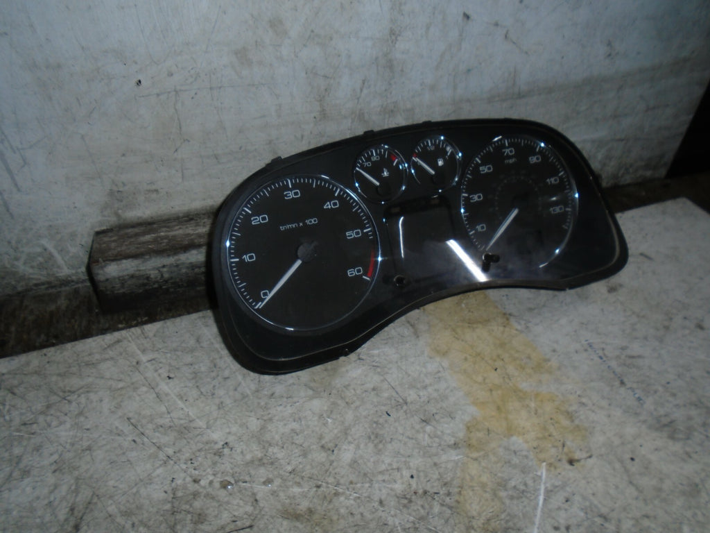 PEUGEOT 307 2006 1.6 DIESEL SPEEDOMETER INSTRUMENT CLUSTER P9654485580