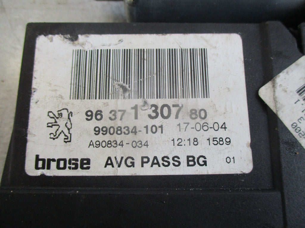 PEUGEOT 407 NSF PASSENGER SIDE FRONT ELECTRIC WINDOW MOTOR 0130822200