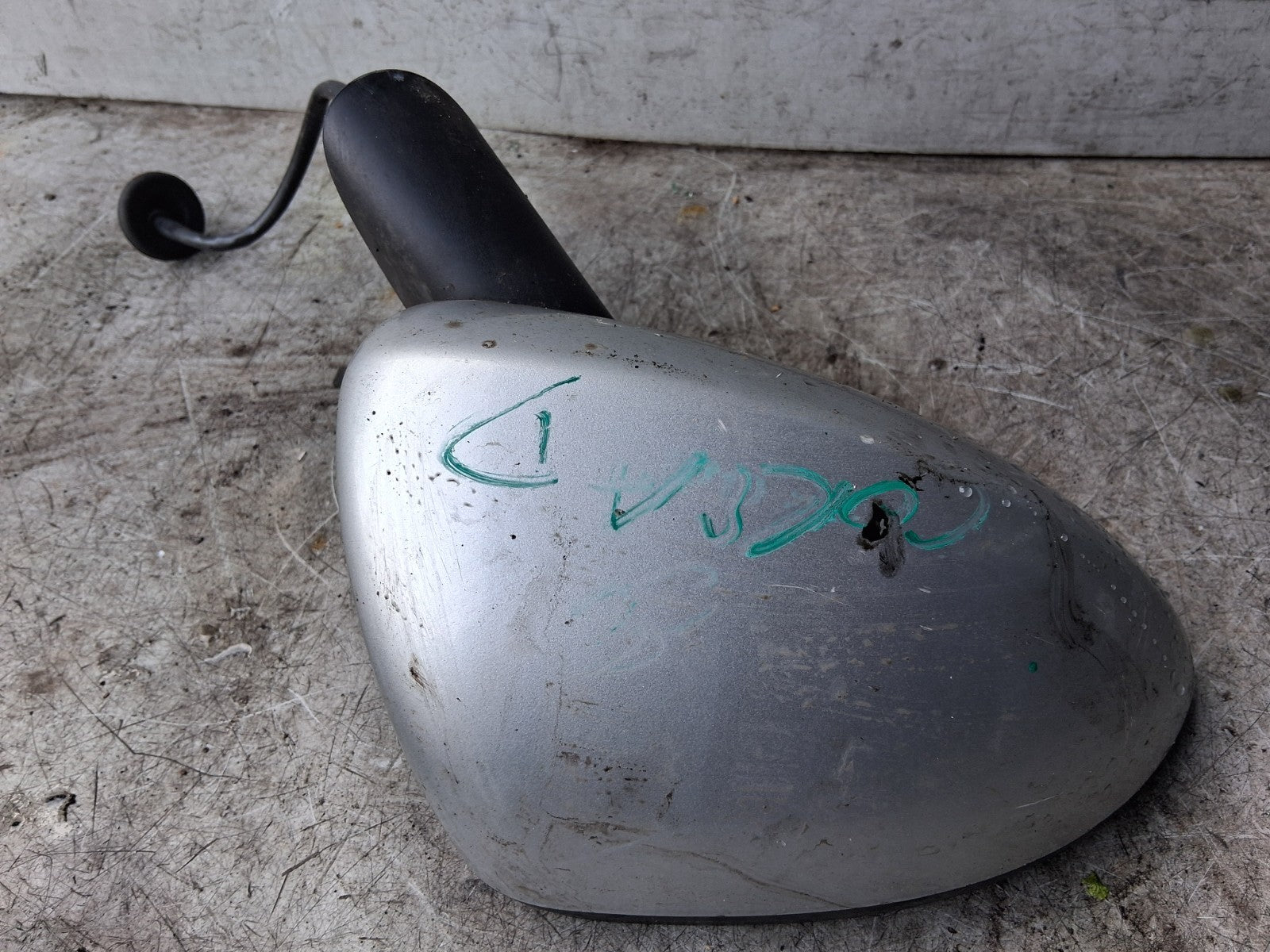 2008 VAUXHALL CORSA D OSF DRVER SIDE FRONT RIGHT WING MIRROR SILVER