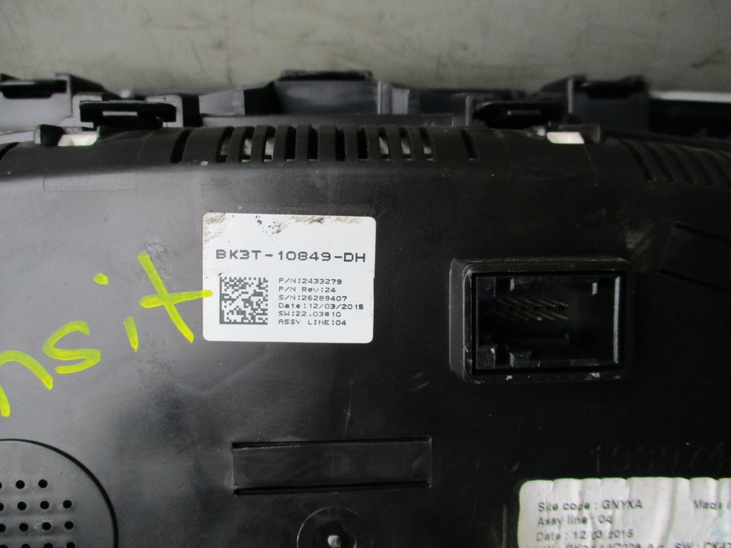 FORD TRANSIT CUSTOM 2015 2.2 DIESEL MANUAL SPEEDO INSTRUMENT CLUSTER BK3T10849DH
