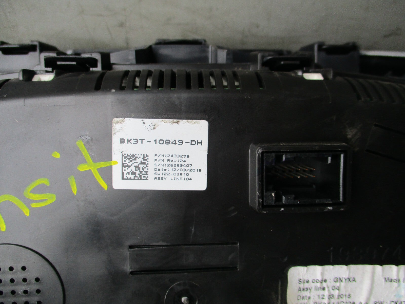 FORD TRANSIT CUSTOM 2015 2.2 DIESEL MANUAL SPEEDO INSTRUMENT CLUSTER BK3T10849DH