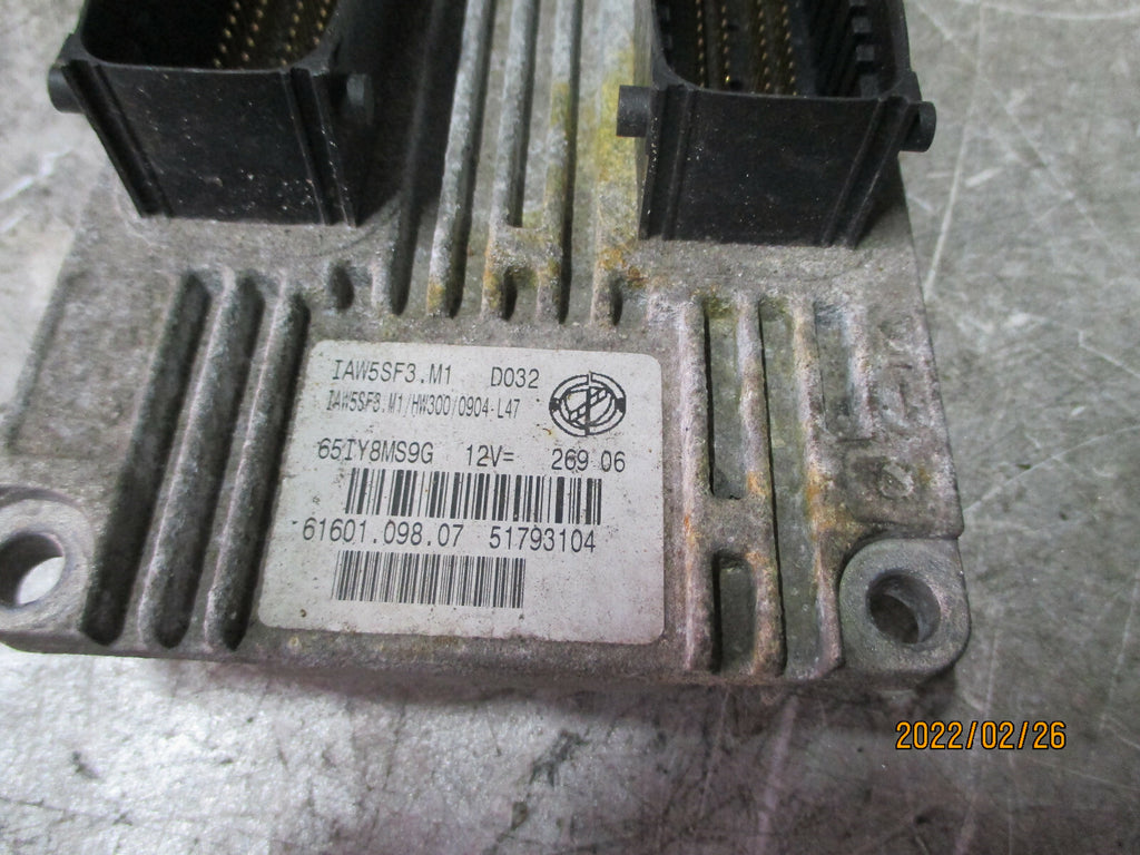 FIAT PUNTO EVO MK3 2013 1.2 PETROL ECU ENGINE CONTROL MODULE 51793104