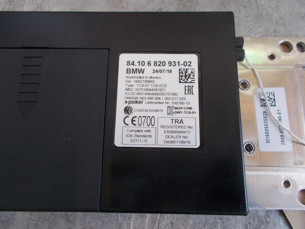 BMW 1 SERIES F20 F21 120i COMMUNICATED CONTROL MODULE UNIT 6820931 02