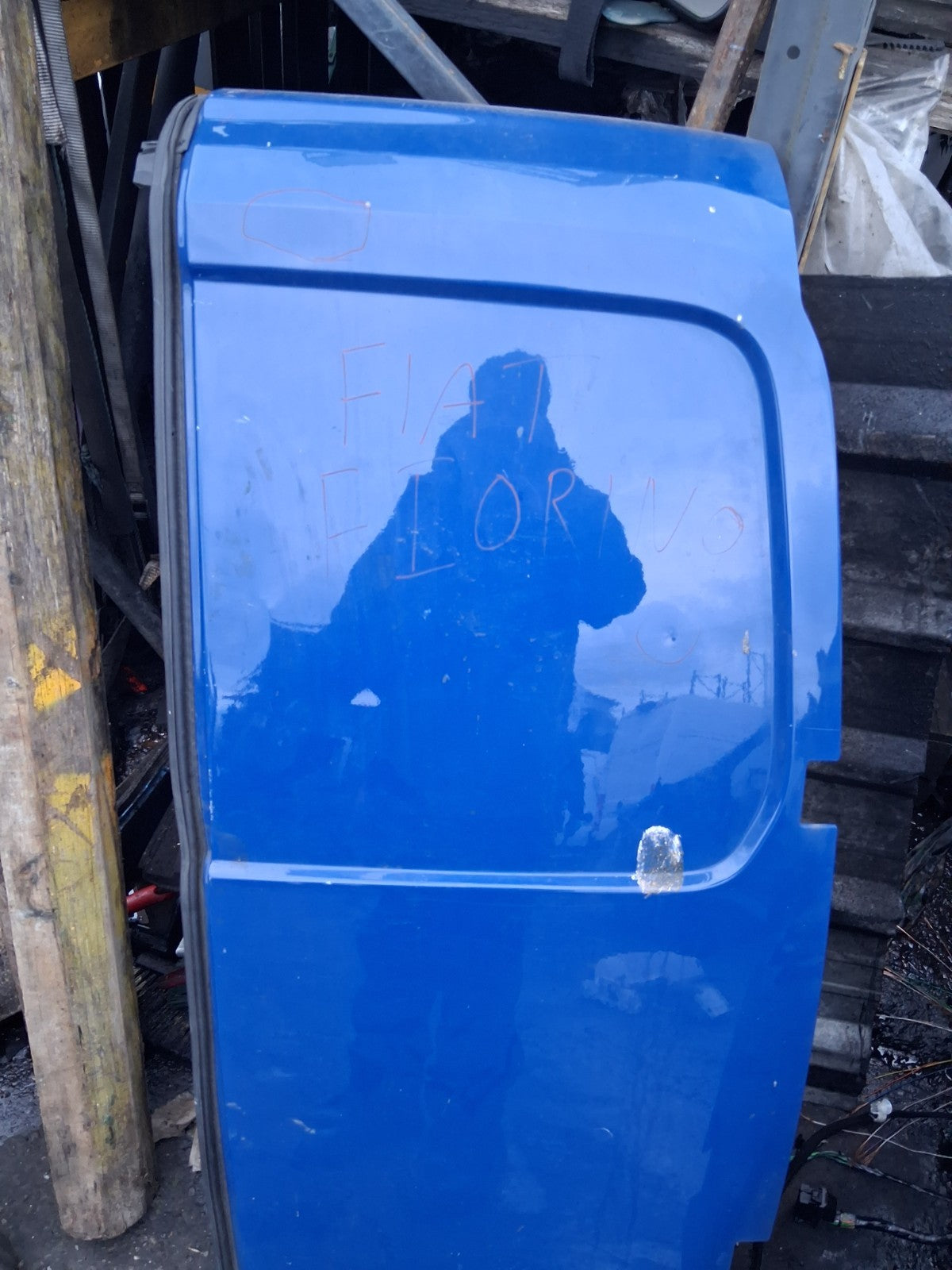 2016 FIAT FIORINO OSR DRIVER SIDE REAR RIGHT COMPLETE DOOR BLUE